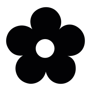 Basic Retro Flower SVG, Hippie Retro Flower SVG Instant Download Flower SVG