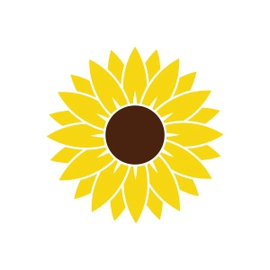 Basic Sunflower SVG Cut Files & PNG, JPG Sunflower SVG