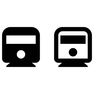 Basic Train Icon SVG File, Train Silhouette Vector Icon SVG