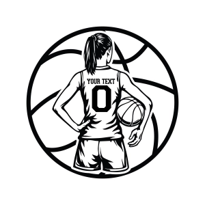 Basketball Girl SVG, Personalized Basketball Svg