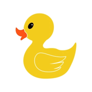 Bath Duck SVG, Toy Duck SVG Vector Files Baby SVG