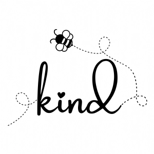Bee Kind Path SVG, Kindness Instant Download Bee SVG