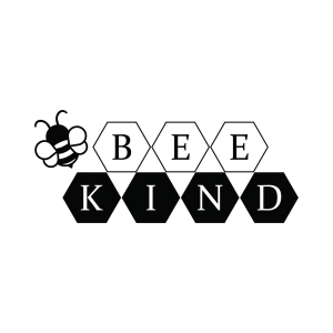 Bee Kind SVG with Black Honeycombs, Kindness Instant Download T-shirt SVG