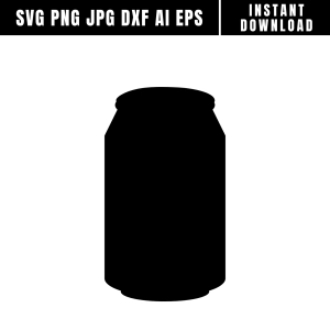 Beer Can Silhouette SVG