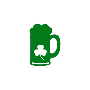 Beer Glass with Shamrock SVG, Clover Leaf SVG Shamrock SVG