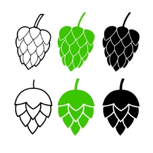 Beer Hops SVG Bundle, Hops Bundle Vector Files Flower SVG