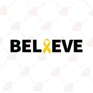 Believe SVG for Childhood Cancer
