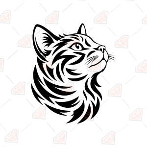 Bengal Cat SVG – Tribal Bengal Cat Cut File