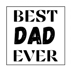 Best Dad Ever Square SVG, Father's Day Vector Files Father's Day SVG
