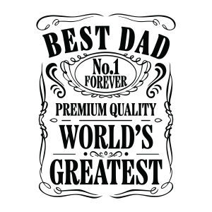 Best Dad No 1 SVG, Trendy Father's Day SVG Dad SVG