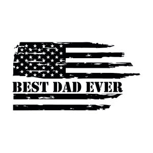 Best Dad USA Distressed Flag SVG Father's Day SVG