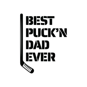 Best Puck'n Dad Ever SVG, Funny Hockey Dad SVG Dad SVG