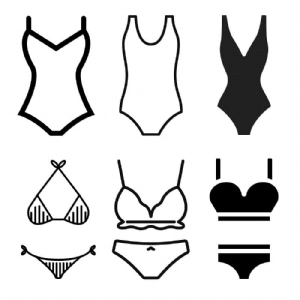 Bikini & Swimsuit Bundle SVG File, Swimsuits Instant Download Summer SVG