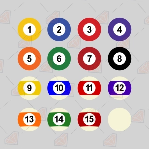 Billiard Balls SVG – Pool Ball Cut Files