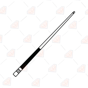 Billiard Cue Stick SVG – Pool Cue Cut File