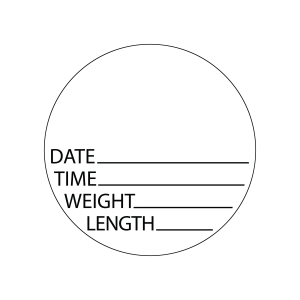 Birth Stats Round SVG Monogram SVG