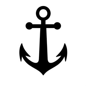 Black Anchor SVG, Anchor Vector Instant Download Vector Objects