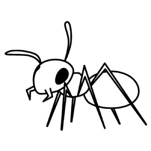 Black And White Ant SVG Cut File Insects/Reptiles SVG