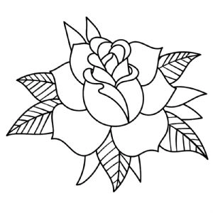 Black and White Rose, Rose Flower SVG Instant Download Flower SVG