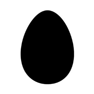 Black Easter Egg SVG File Easter Day SVG