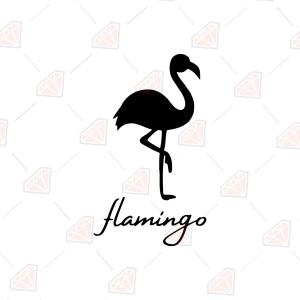 Black Flamingo SVG – Flamingo Silhouette Cut File