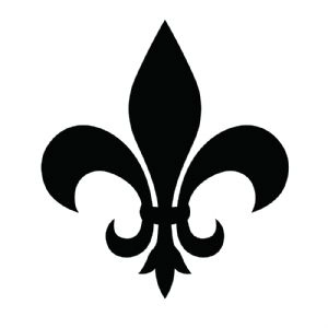 Black Fleur De Lis, Fleur De Lis SVG Instant Download Flower SVG