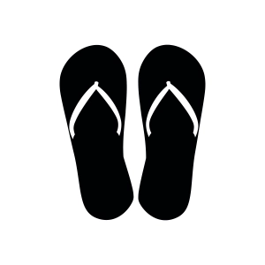 Black Flip Flops SVG, Flip Flops Clipart Instant Download | PremiumSVG