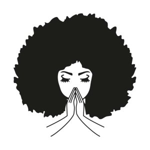 Black Girl Praying SVG, Black Woman Praying Hands SVG Black Lives Matter