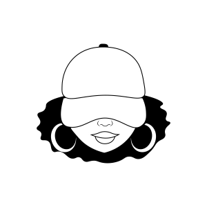 Black Girl SVG, Black Woman Cap SVG Cut and Clipart Files Black Lives Matter