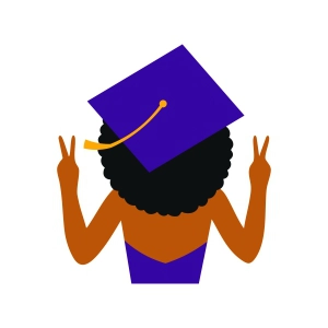 Black Graduation Girl SVG, Graduation SVG Graduation SVG