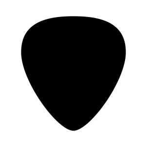 Black Guitar Pick Svg Music SVG