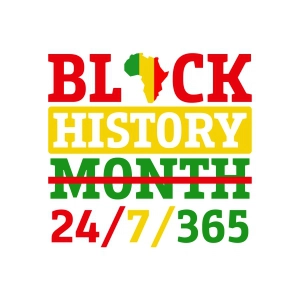 Black History Month Period SVG Cut File Svg