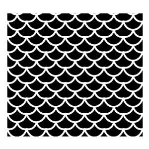 Black Mermaid Scale Svg Geometric Patterns