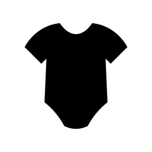 Black Onesie SVG, Black Baby Bodysuit SVG Instant Download Baby SVG