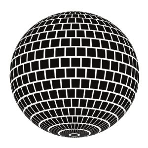 Black Party Ball SVG, Party Ball Instant Download Vector Objects