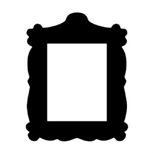 Black Thick Frame SVG, Thick Frame Vector Instant Download Shapes