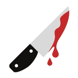 Bloody Halloween Knife SVG, Knife with Blood SVG Instant Download Halloween SVG