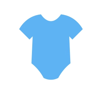 Blue Boy Onesie SVG, Baby Boy Vector Files Instant Download Baby SVG