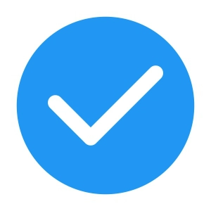 Blue Tic Icon SVG Vector File, Tic Icon Instant Download Symbols