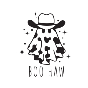 Boo Haw SVG, Halloween Howdy Ghost  SVG Halloween SVG