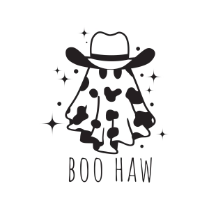 Boo Haw SVG, Halloween Howdy Ghost  SVG Ghost SVG