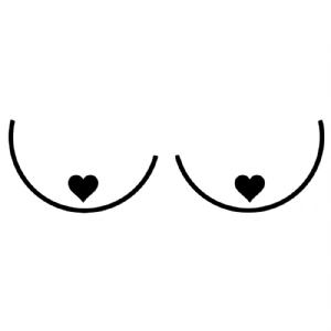 Boobs with Hearts SVG | Boobs SVG For Shirt T-shirt SVG