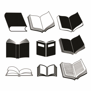 Open Book SVG Vector File