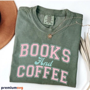 Books and Coffee SVG, 2 Designs