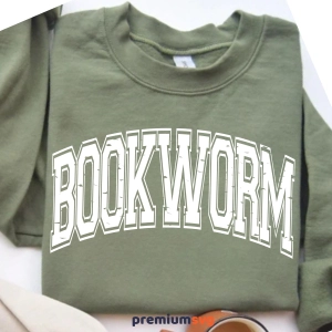 Bookworm SVG with Distressed, Book Lover SVG for Shirt Bookish SVG