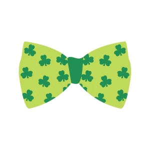 Bow Shamrock SVG Cut File, Irish SVG Vector Files St Patrick's Day SVG
