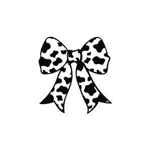 Bow SVG with Cow Print Bow SVG