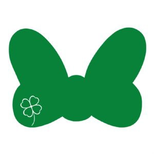 Bow with Shamrock SVG, Lucky Bow SVG Vector Files Shamrock SVG
