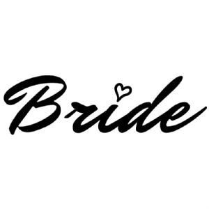 Bride Heart SVG, Bride SVG Vector Wedding SVG