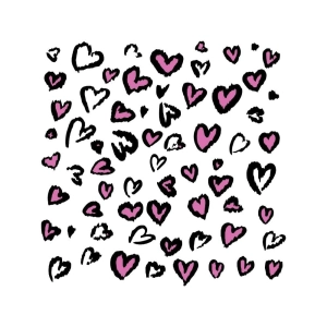 Brush Heart Pattern SVG, Cheetah Print SVG Background Patterns